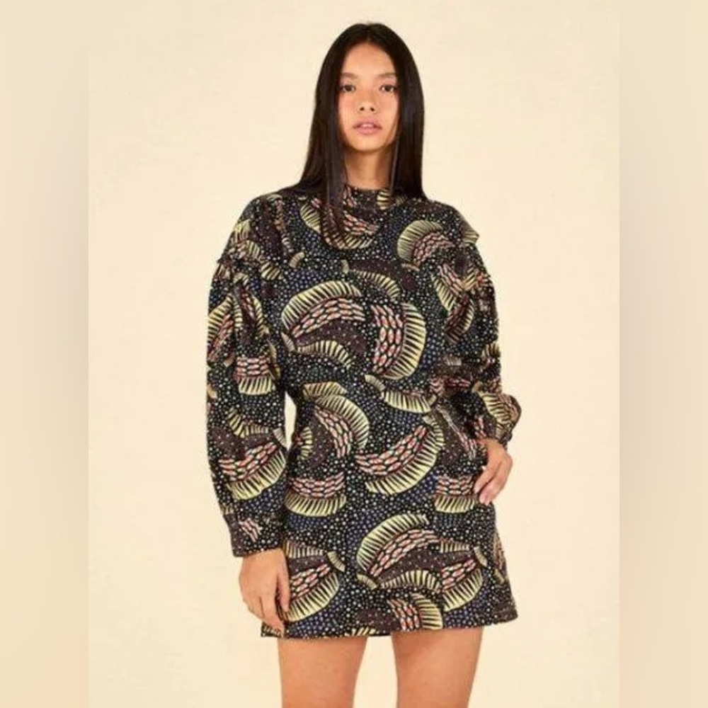 Farm Rio wild banana mini dress